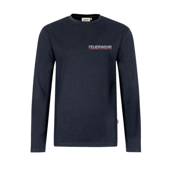 HAKRO Langarmshirt PREMIUM  FEUERWEHR + dein Ortsnamen Miniaturansicht