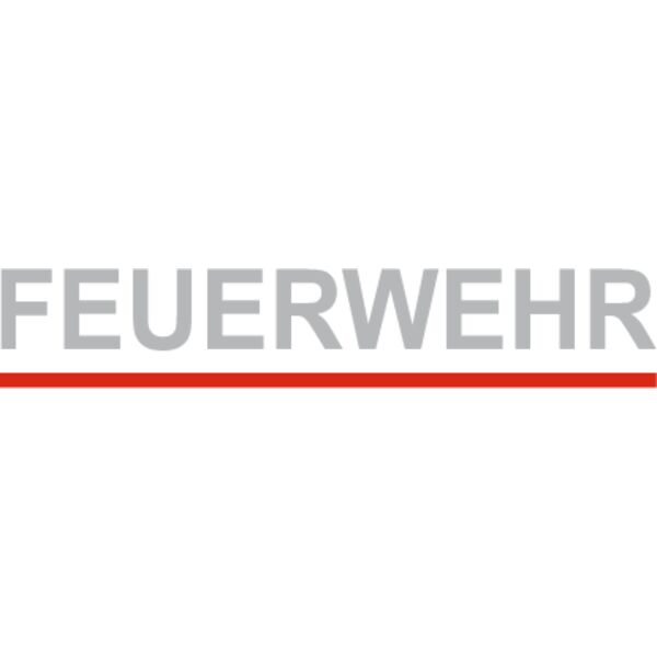 Schriftzug FEUERWEHR Druckversion klein Miniaturansicht